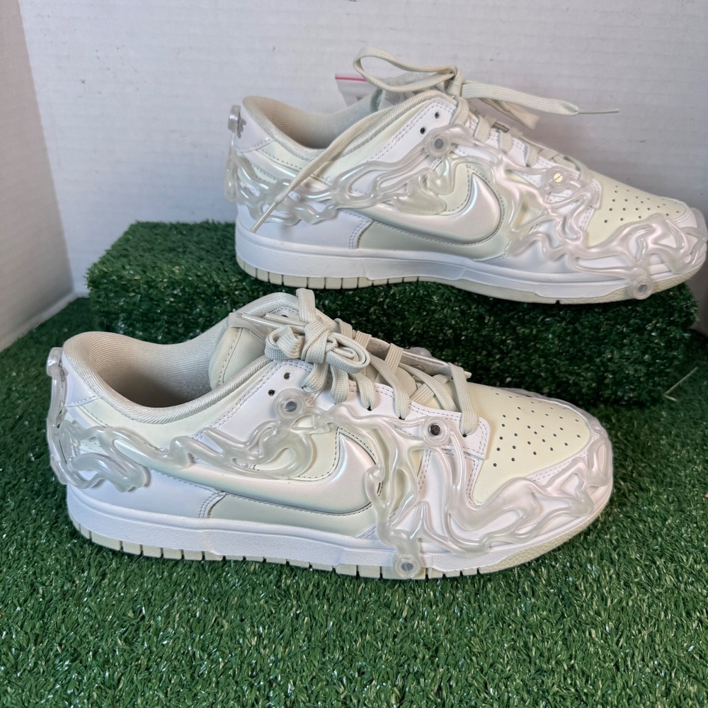 Nike Dunk Low LX Sea Glass Womens HF4951-001 Liquid TPU Overlay Sneakers Size 10 - Picture 2 of 14